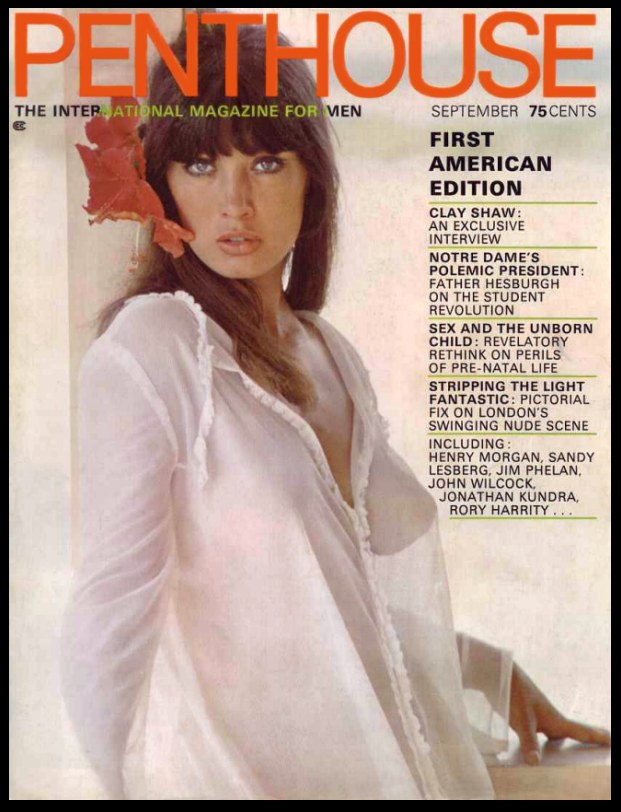 Penthouse September 1969 Cover Vintage Nude